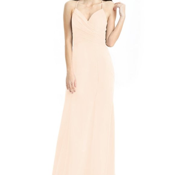 Azazie Carolina Dress in Pearl Pink - Picture 4 of 9